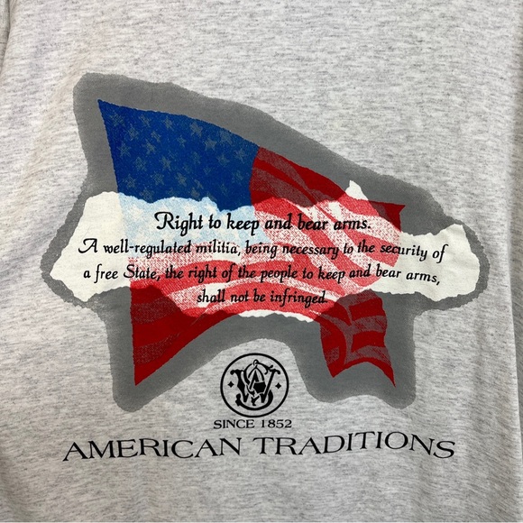 Vintage Smith & Wesson American Tradition TShirt Sz XL 2nd Amendment Guns - Picture 3 of 9